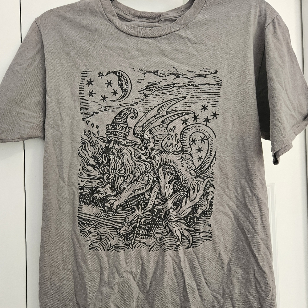 Gray Graphic Short Sleeve Tee